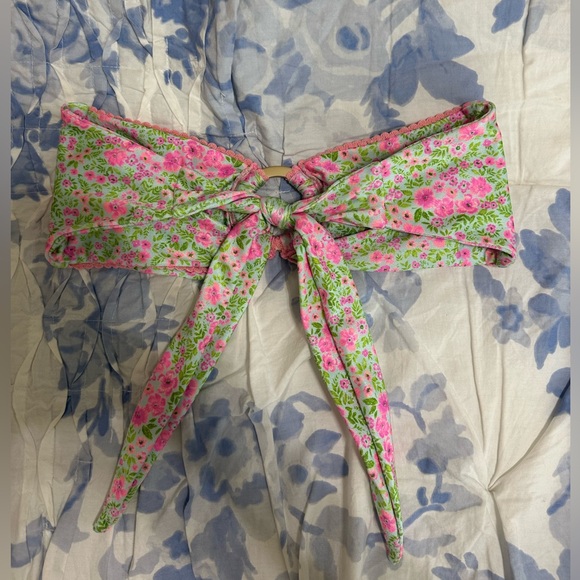 Kulani Kinis Pink and Green Floral Bikini - Picture 2 of 5